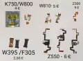 Лентови кабели за SonyEricsson C510,T303,W205,Z200,Z800,V800,Z530,W300,W980,C905,T715,W550,W600,Z500, снимка 9