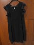 Черна пласирана рокля , снимка 1 - Рокли - 40862715