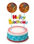 топер сламки баскетбол рожден ден happy birthday украса за торта