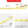 AXMOTUT CCT COB LED лента 5 метра, димируема, 2700K-6500K 24V, CRI 90+ с дистанционно и захранване, снимка 4