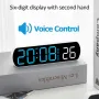 Цифров часовник с LED осветление с големи цифри, снимка 3