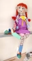 Кукла Пипи дълъг чорап.Ръчна изработка. Текстилна кукла. За игри и интериор., снимка 5