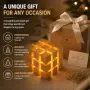 Дървена кубична LED нощна лампа Infinity8Hub 3000K, снимка 7