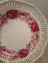 ажурна порцеланова чиния с рози  24/4, снимка 2