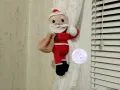 Дядо Коледа- практична декорация за завеса, снимка 4