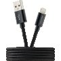 Зареждащ кабел CANYON CFI-3, Lightning USB Cable for Apple, 1М, Черен SS30236, снимка 2