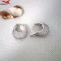 Обеци с платинено покритие 211258, снимка 2