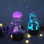 3D аниме LED Нощна лампа,3 различни Аниме героя, с интелигентно сензорно дистанционно управление, снимка 4