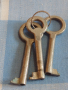 Три стари редки ключа от соца за мебели за КОЛЕКЦИЯ ДЕКОРАЦИЯ БИТОВ КЪТ 33896, снимка 1 - Други ценни предмети - 44791325