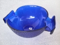 Съд, купа от кобалтово синьо стъкло, снимка 1