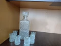 Два кристални сервиза за спиртни напитки, снимка 1