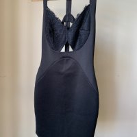 Черна неопренова рокля, ХС, снимка 2 - Рокли - 40957834