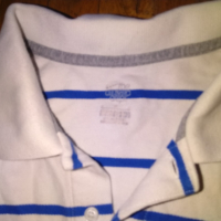 Тениска Найк бяло синьо памук размер С, снимка 3 - Спортни дрехи, екипи - 36232854