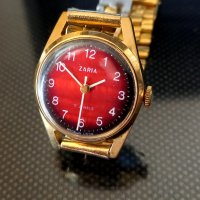Колекционерски часовник, Заря, позлатен, дамски, отличен, снимка 3 - Антикварни и старинни предмети - 41167484