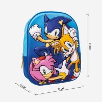 Детска раница Sonic The Hedgehog 3D – 31cm 8445484299922, снимка 6 - Раници - 41801674