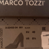 Дамски обувки с дебел ток Marco Tozzi, снимка 2 - Дамски елегантни обувки - 44837475