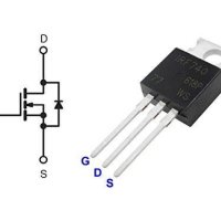 MOSFET транзистори IRF740 400V, 10A, 125W, 0R55, снимка 3 - Друга електроника - 31367698