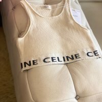 -30%Селин кроп топ*CELINE STRIPED MESH SPORTS BRA, снимка 14 - Корсети, бюстиета, топове - 36156067