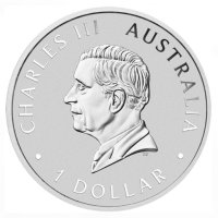 Сребърна монета Кукабура 1$ Австралия 2024 , снимка 2 - Нумизматика и бонистика - 44334367