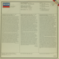 Hindemith concert Music-Грамофонна плоча-LP 12”, снимка 2 - Грамофонни плочи - 36340718