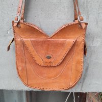 Стара дамска кожена чанта #18, снимка 2 - Антикварни и старинни предмети - 41964607