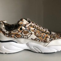 Versace Jeans Couture Printed Baroque Chunky Sneakers Black, снимка 6 - Ежедневни обувки - 42250543