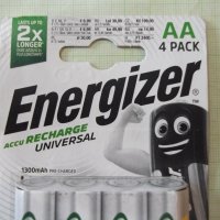 Комплект от 4 бр. акумулаторни батерии "Energizer AA" нови, снимка 3 - Други стоки за дома - 44327967