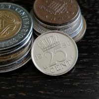 Монета - Холандия - 25 цента | 1980г., снимка 1 - Нумизматика и бонистика - 34259493
