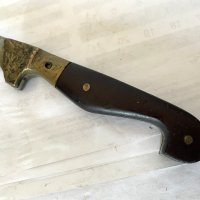 Красив стар нож с месинг и маркировка, снимка 6 - Антикварни и старинни предмети - 44215383