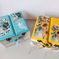 Налични кутии за чай , снимка 1 - Декорация за дома - 41933943