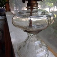 Стъклена газена лампа, снимка 5 - Антикварни и старинни предмети - 40549974