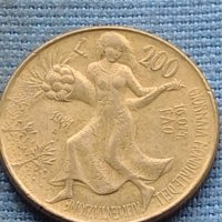 Две монети 200 лири Италия/ 5 рупий Индия редки за КОЛЕКЦИЯ 12222, снимка 3 - Нумизматика и бонистика - 42730887