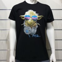 Нова мъжка тениска с трансферен печат Йода, Междузвездни войни (Star Wars), снимка 1 - Тениски - 34666946