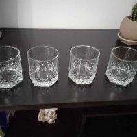 Нови стъклени чаши за уиски - 5 броя, снимка 2 - Чаши - 42026138