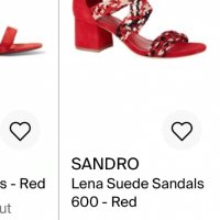 Sandro,оригинал,Италия,маркови сандали ест.кожа и велур, снимка 10 - Сандали - 34735233