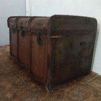  Старинен Пътнически сандък куфар, снимка 9 - Други - 41223217