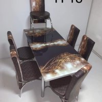 Турски трапезни маси с 6 стола подходящи за всеки дом НОВА Цена 399.лв , снимка 4 - Маси - 41945291