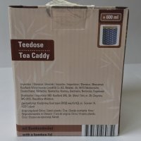 Кутия за чай от порцелан с бамбуков капак, снимка 14 - Кутии за съхранение - 40954000
