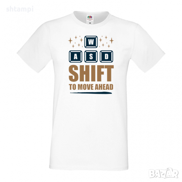 Мъжка тениска WASD Shift To Move, снимка 1