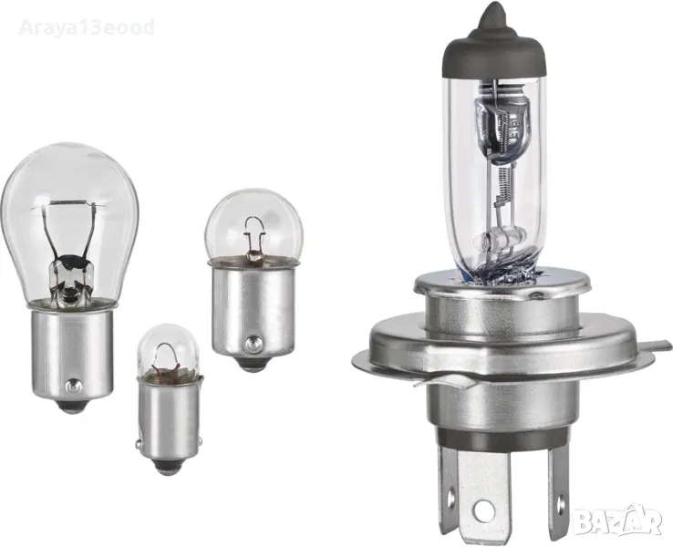 Комплект резервни халогенни крушки Formula 1 H4 SK 400 - 8 части, снимка 1