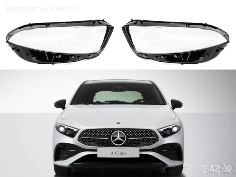 Стъкла за фарове на Mercedes A-Class W177 (2018-2022), снимка 1