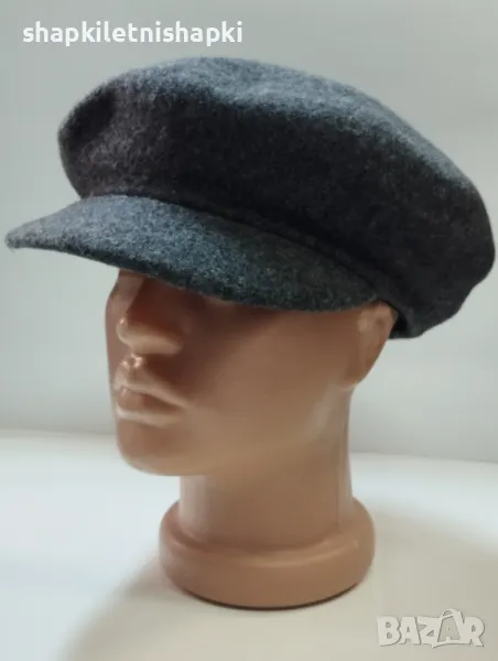 Дамска филцова шапка каскет,лукс 150, снимка 1