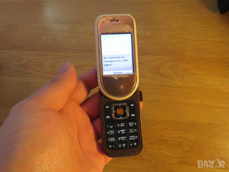 сгъваем телефон с копчета NOKIA 7373, НОКИА 7373 - 2006г. - работещ., снимка 1