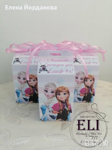 Подаръчни кутийки с Елза и Анна , снимка 1