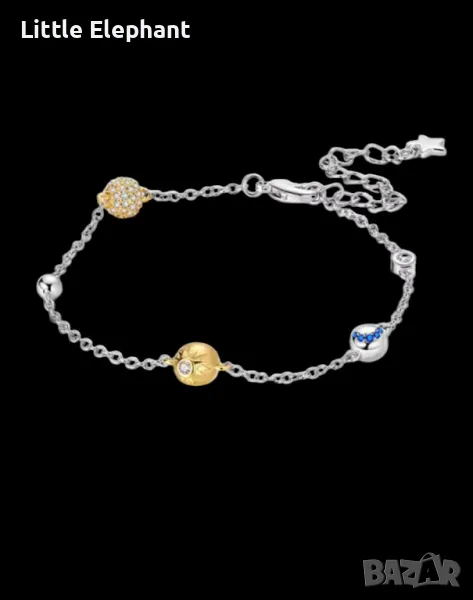 Сребърна гривна Пандора"Solar system two tone",колекция"Moments"/нова, снимка 1