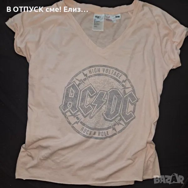 Дамска тениска на AC/DC фин памук S-XL, снимка 1