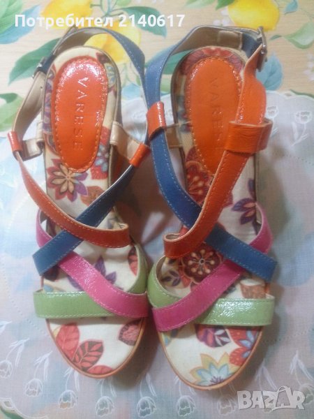 Сандали VARESE  N:38, 100% естествена кожа, снимка 1
