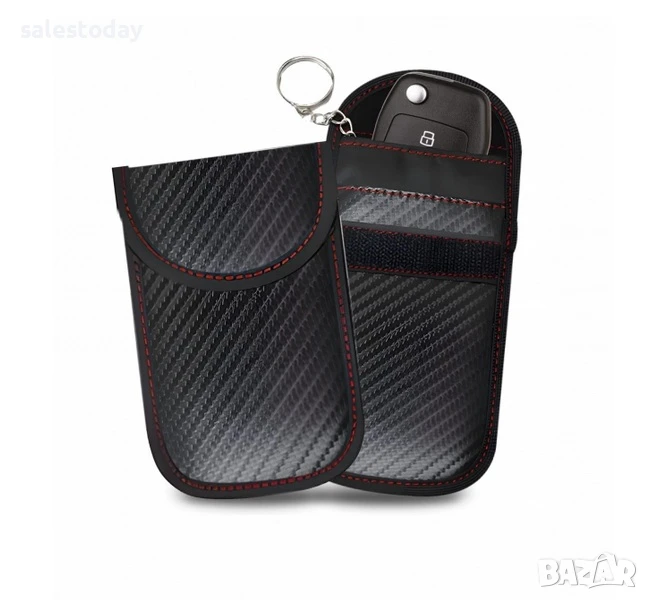 Калъфче за ключ, Система KEYLESS-GO RFID, калъф за заглушаване/ блокиращ сигнали, снимка 1