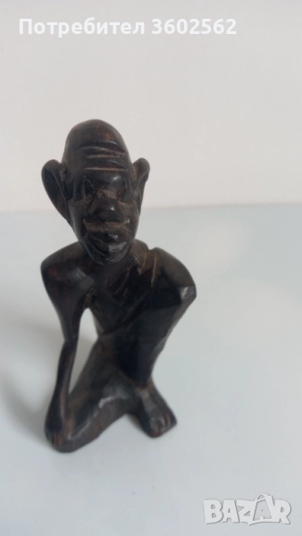 африканска дървена фигурка - ръчна изработка, снимка 1