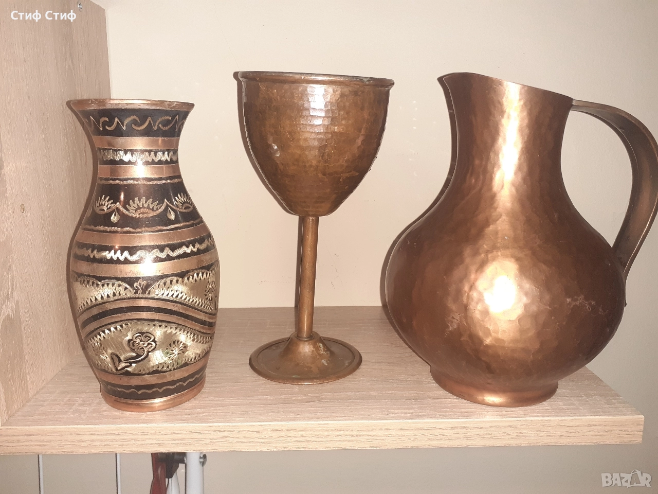 Медна чаша кана, снимка 1
